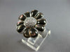 LARGE .15CT DIAMOND & AAA MOTHER OF PEARL 14KT WHITE GOLD SUNFLOWER RING #27576