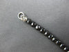 17.4CT BLACK DIAMOND 14KT WHITE GOLD 3D CLASSIC ROUND ETERNITY TENNIS BRACELET