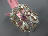 LARGE 3.05CT WHITE & PINK DIAMOND 18KT WHITE & ROSE GOLD MULTI SHAPE SWIRL RING