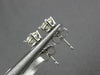 ESTATE .79CT DIAMOND 18KT WHITE GOLD 3D CLASSIC ROUND FOUR PRONG STUD EARRINGS