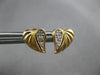 ESTATE .07CT DIAMOND 14KT WHITE & YELLOW GOLD CLASSIC HEART STUD EARRINGS #28064