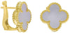 AAA MOTHER OF PEARL 18KT YELLOW GOLD FLOWER FILIGREE LEVERBACK HANGING EARRINGS