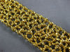 EXTRA LARGE GIA 26.06CT MULTI COLOR DIAMOND 18KT YELLOW GOLD 3D TENNIS BRACELET