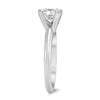 ESTATE .75CT DIAMOND 14KT WHITE GOLD 3D CLASSIC ROUND SOLITAIRE ENGAGEMENT RING