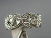 ANTIQUE 1.10CT DIAMOND 14KT WHITE GOLD MILGRAIN ETERNITY ANNIVERSARY RING #18539