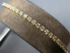 1.0CT DIAMOND 14KT YELLOW GOLD 3D SEMI ETERNITY ADJUSTABLE LOVE TENNIS BRACELET