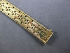 ANTIQUE WIDE 14KT YELLOW GOLD 3D CLASSIC HANDCRAFTED MATTE & SHINY FUN BRACELET