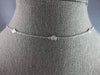 ESTATE .35CT DIAMOND 18KT WHITE GOLD 3D CLASSIC BY THE YARD LOVE NECKLACE
