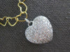 ESTATE 1.61CT DIAMOND 18KT 2 TONE GOLD HEART LOVE BY THE YARD LOVE FUN NECKLACE