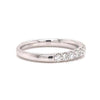 .49CT DIAMOND 18K WHITE GOLD 3D ROUND 3MM SEMI ETERNITY WEDDING ANNIVERSARY RING