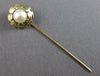 ESTATE AAA SOUTH SEA PEARL 14KT YELLOW GOLD CIRCULAR TURTLE FUN LAPEL PIN #27524