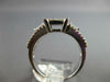 WIDE 1.52CT DIAMOND 14KT WHITE GOLD ROUND PRINCESS & BAGUETTE INVISIBLE FUN RING