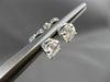 ESTATE 1.18CT DIAMOND 14KT WHITE GOLD CLASSIC STUD EARRINGS 6mm F/G SI-I #24443