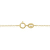 ESTATE .75CT DIAMOND 14K YELLOW GOLD CLASSIC SOLITAIRE ROUND BEZEL LOVE NECKLACE