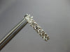 ESTATE .84CT DIAMOND 14KT WHITE GOLD CLASSIC ROUND OVAL HUGGIE HANGING EARRINGS