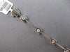 .42CT DIAMOND 14K WHITE GOLD ROUND ETOILE BY THE YARD SQUARE FUN TENNIS BRACELET