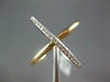 ESTATE .19CT DIAMOND 14KT WHITE & YELLOW GOLD 3D CLASSIC CRISS CROSS X LOVE RING