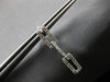 ESTATE .97CT DIAMOND 14KT WHITE GOLD 3D CLASSIC RECTANGULAR FUN HANGING EARRINGS