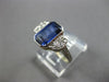 1.84CT OLD MINE DIAMOND & AAA SAPPHIRE 14K 2 TONE GOLD 3D ENGAGEMENT RING #27941