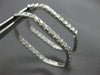ESTATE LARGE 1.95CT DIAMOND 14KT WHITE GOLD 3D INSIDE OUT HEXAGON HOOP HANGING EARRINGS