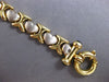 LARGE & LONG 1.0CT AAA SAPPHIRE 14KT 2 TONE GOLD MATTE & SHINY TOGGLE BRACELET