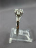 ANTIQUE 1.16CT DIAMOND PLATINUM 3 STONE FISHTAIL G VVS ENGAGEMENT RING #27345