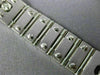 ESTATE WIDE 1.35CT DIAMOND 14K WHITE GOLD 3D SOLID ITALIAN MEN'S BRACELET #24833