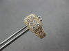1.42CT DIAMOND 18K ROSE GOLD ROUND CLUSTER RECTANGULAR UMBRELLA HANGING EARRINGS