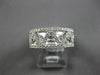 WIDE 1.05CT DIAMOND 18K WHITE GOLD CROWN 3/4TH ETERNITY WEDDING ANNIVERSARY RING