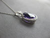 2.38CT DIAMOND & AAA AMETHYST 14KT WHITE GOLD OVAL & ROUND FUN FLOATING PENDANT