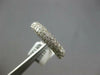 WIDE .96CT DIAMOND 14KT WHITE GOLD MULTI ROW PAVE SEMI ETERNITY ANNIVERSARY RING