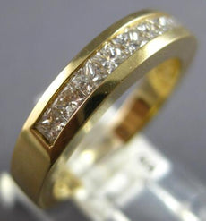 .63CT DIAMOND 14KT YELLOW GOLD CLASSIC PRINCESS CHANNEL WEDDING ANNIVERSARY RING