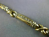 ESTATE LARGE 1.36CT DIAMOND 14KT YELLOW GOLD 3D CLASSIC X LOVE TENNIS BRACELET