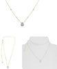 .33CT DIAMOND 14KT TWO TONE GOLD ROUND TEAR DROP BY THE YARD ADJUSTABLE NECKLACE