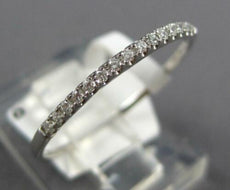 ESTATE .09CT DIAMOND 14KT WHITE GOLD CLASSIC ROUND 1.5MM SEMI ETERNITY FUN RING