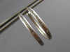 .20CT DIAMOND 14K WHITE GOLD MATTE SHINY ETOILE INSIDE OUT HOOP HANGING EARRINGS