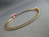 .92CT DIAMOND 14K ROSE GOLD CLASSIC ROUND SEMI ETERNITY 2MM CUFF BANGLE BRACELET