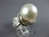 ESTATE .40CT DIAMOND & AAA SOUTH SEA PEARL 14KT WHITE GOLD LOVE KNOT RING #2670