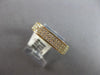 .35CT DIAMOND 14K YELLOW GOLD CLASSIC 3 ROW PAVE SQUARE WEDDING ANNIVERSARY RING