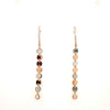 .29CT DIAMOND 18KT WHITE & ROSE GOLD MULTI CIRCULAR CHANDELIER HANGING EARRINGS
