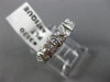 ANTIQUE .80CT DIAMOND PLATINUM 3D FILIGREE FLOWER ANNIVERSARY ETERNITY RING 3020