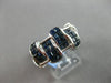 4.16CT DIAMOND & AAA SAPPHIRE 18K WHITE GOLD ROUND & PRINCESS INVISIBLE FUN RING
