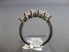 LARGE 1.85CT DIAMOND 14K WHITE GOLD 3D PRINCESS 5 STONE WEDDING ANNIVERSARY RING