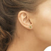 1.36CT DIAMOND & AAA YELLOW SAPPHIRE 14KT YELLOW GOLD SQUARE HALO STUD EARRINGS