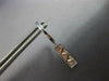 ESTATE .28CT DIAMOND 14KT WHITE GOLD GEOMTERTIC RECTANGULAR FUN HANGING EARRINGS