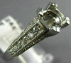 .84CT DIAMOND 14KT WHITE GOLD ROUND FISHTAIL SEMI MOUNT ENGAGEMENT RING #14248