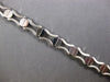 ESTATE 14KT WHITE GOLD 3D CLASSIC MATTE & SHINY SQUARE DESIGN FUN LOVE BRACELET