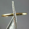 ESTATE .19CT DIAMOND 14KT WHITE & YELLOW GOLD 3D CLASSIC CRISS CROSS X LOVE RING