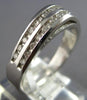 .35CT DIAMOND 14KT WHITE GOLD CHANNEL DOME SHAPE 2 ROW WEDDING ANNIVERSARY RING