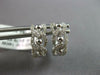 .30CT DIAMOND 14K WHITE GOLD 3D ROUND INFINITY LOVE KNOT HUGGIE HANGING EARRINGS